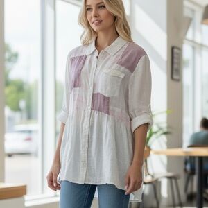 Free People Button Down Shirt - Babydoll style